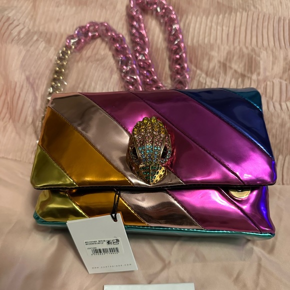 Kurt Geiger Multicolor Metallic Clutch